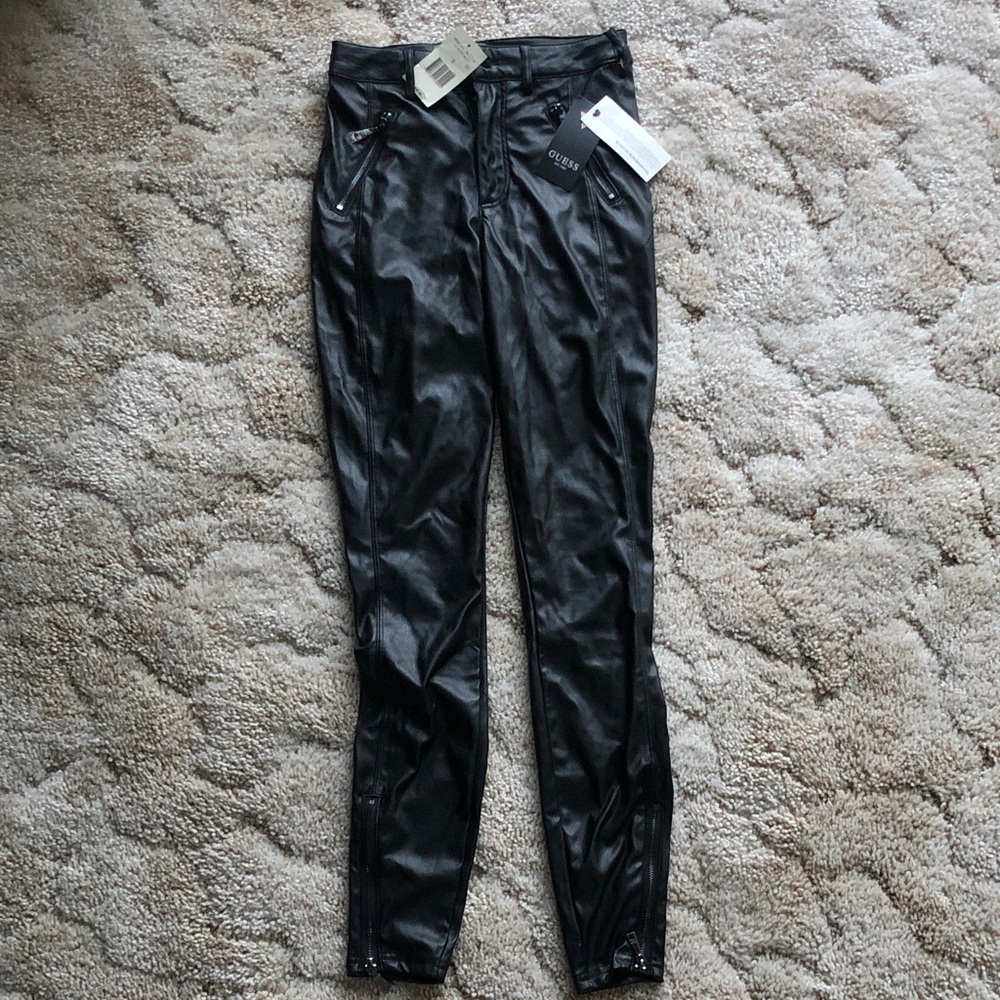 Guess Shiny Black Leggings